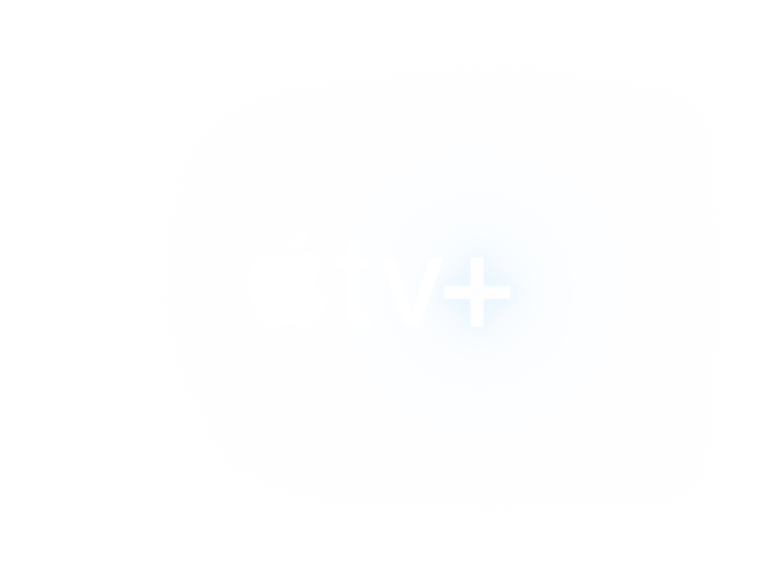 Apple tv logo with glow
